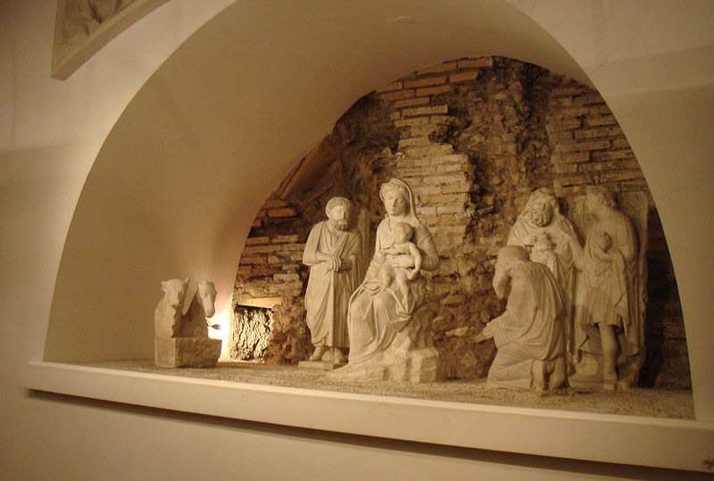 Presepe ligneo di Arnolfo di Cambio, 1290/1292 – Basilica di Santa Maria Maggiore (fonte: it.wikipedia.org)
