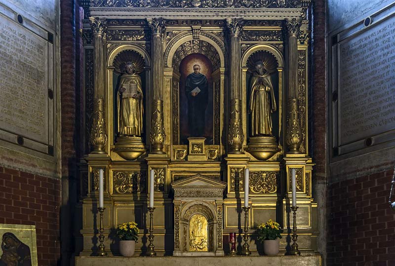 Il tabernacolo - Luogo in cui vengono conservate le ostie consacrate (Frari, Venezia, Cappella del Santissimo Sacramento)